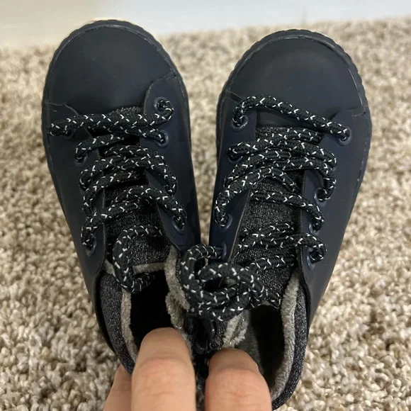 Zara Baby Boy Shoes Navy Boots EU SIZE 20/US SIZE 4.5 - Picture 5 of 8